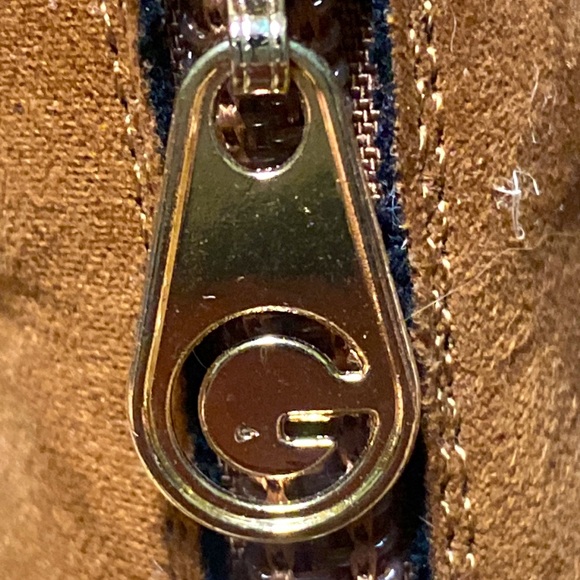 COPY - G by Guess Brown Wedge Strapped Suede Sandals Sz 9M - Picture 8 of 12